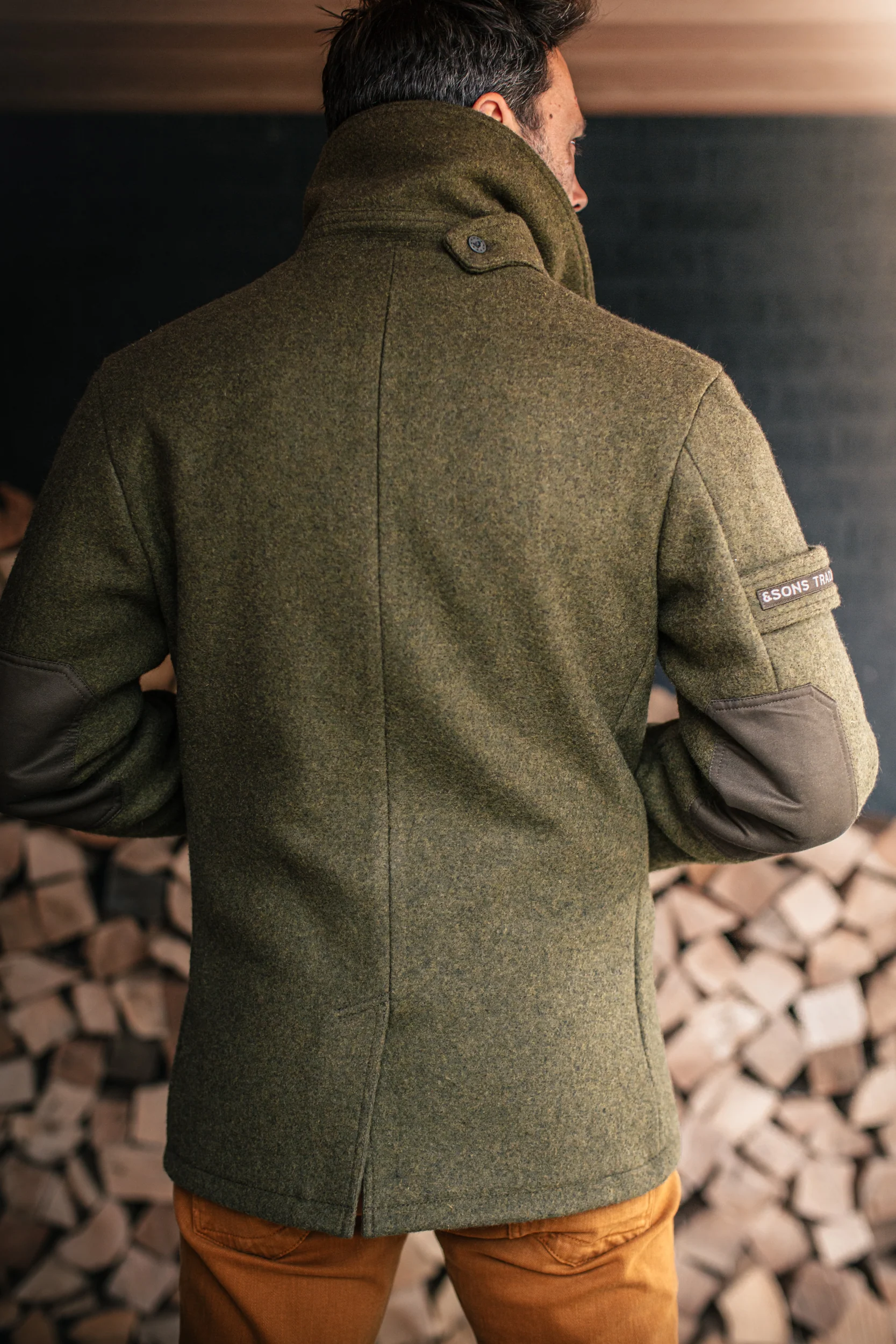 &SONS Boardwalk Peacoat Army Green - Image 7