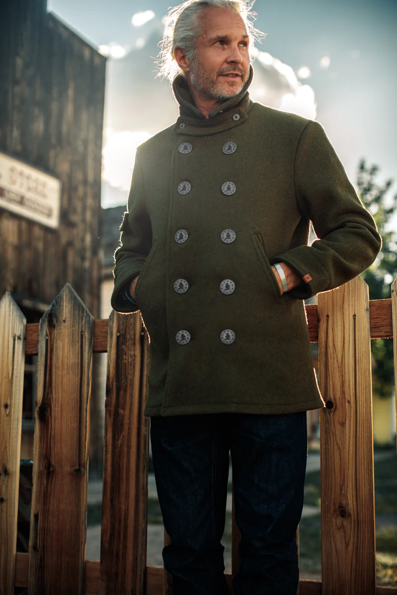 &SONS Boardwalk Peacoat Army Green - Image 8