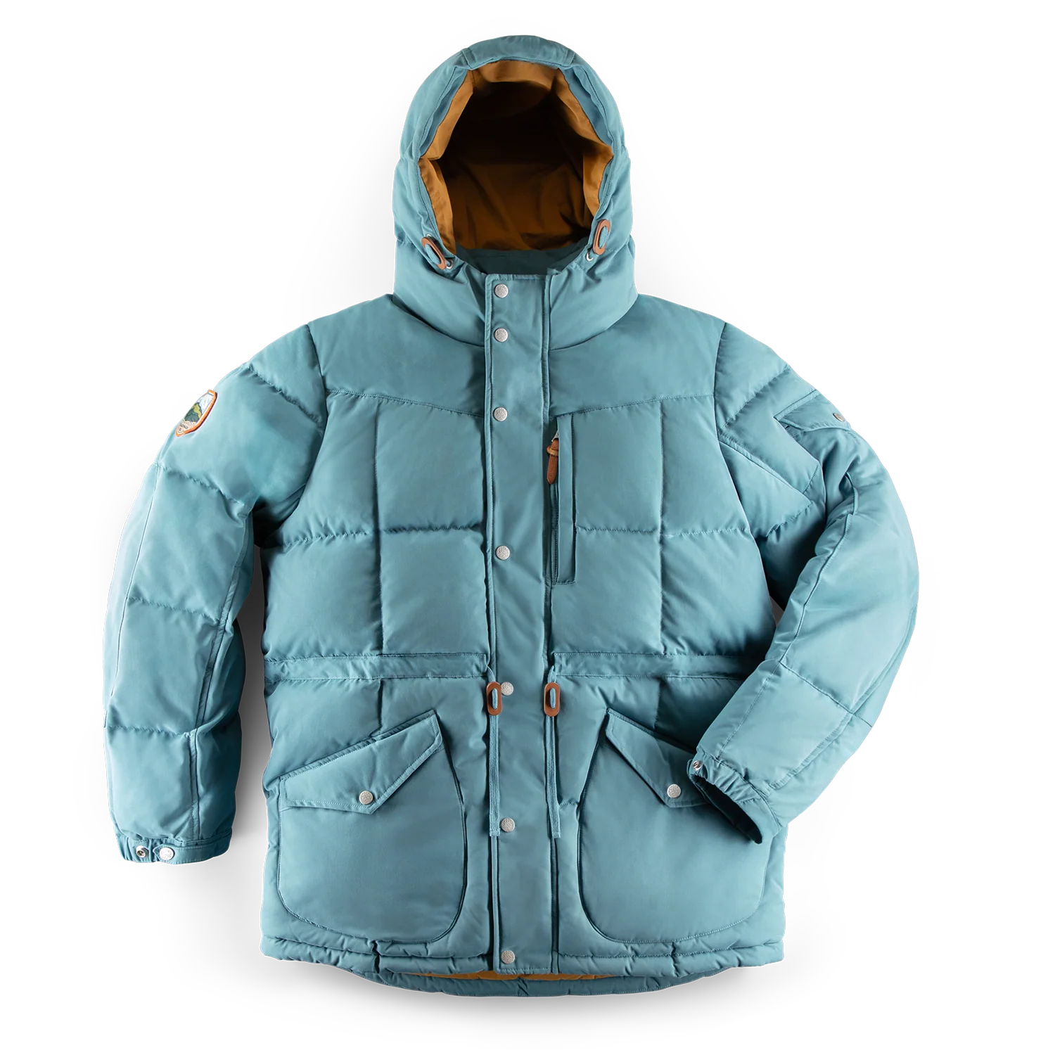 &SONS Bonnington Puffer Jacket Blue - Image 15