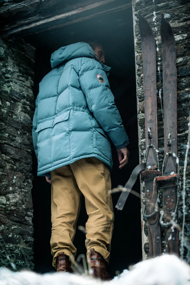 &SONS Bonnington Puffer Jacket Blue - Image 3