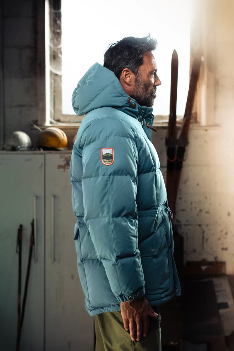 &SONS Bonnington Puffer Jacket Blue - Image 7