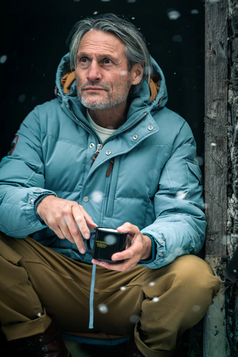 &SONS Bonnington Puffer Jacket Blue - Image 9