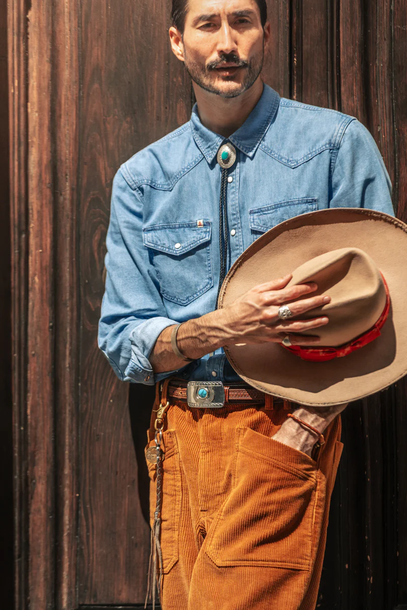 &SONS Boone Washed Denim Blue Shirt - Image 5