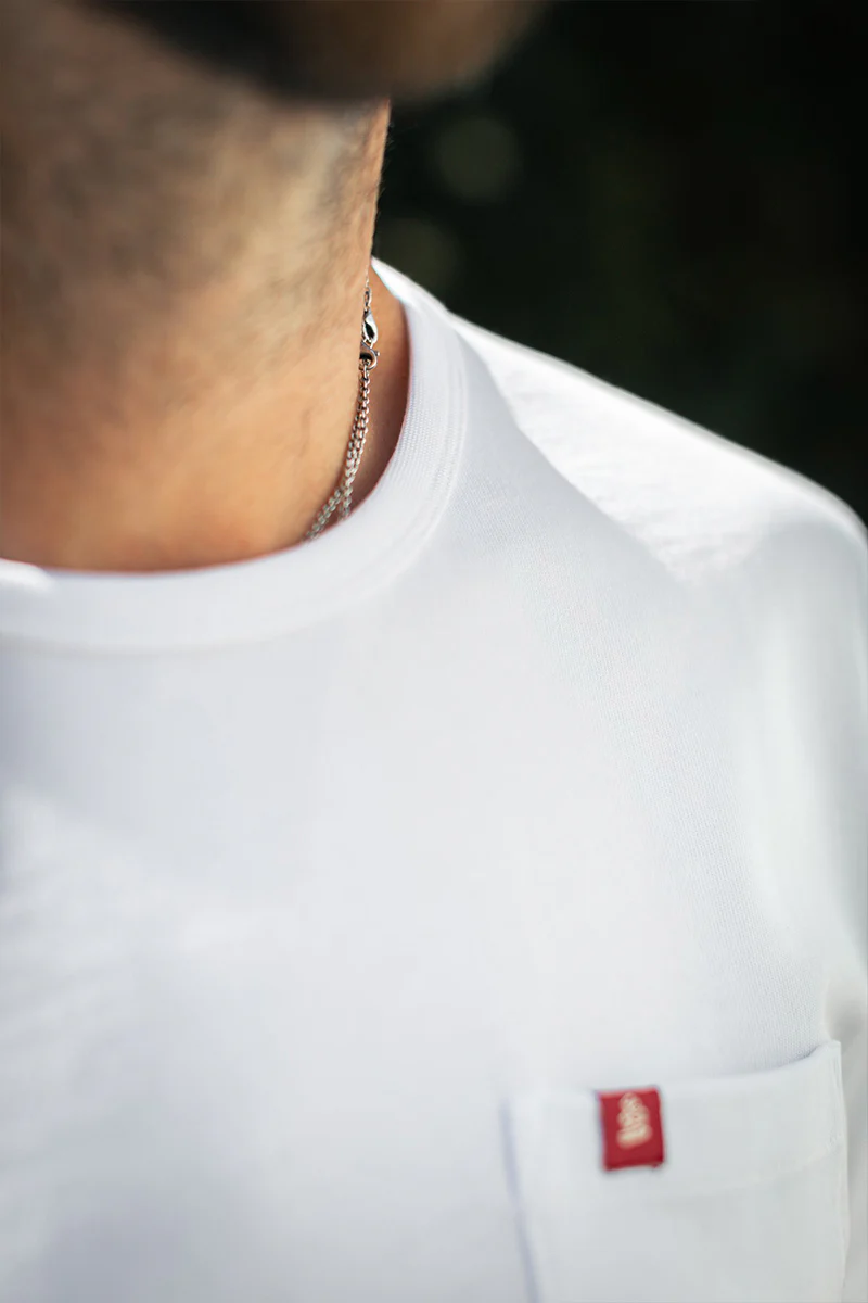 Boxer Pocket T-shirt White - Image 3