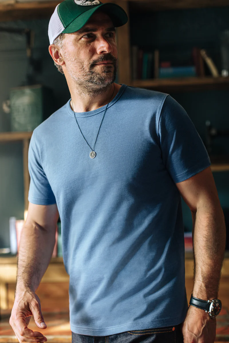 &SONS Boxer T-Shirt Sky Blue Marl - Image 3