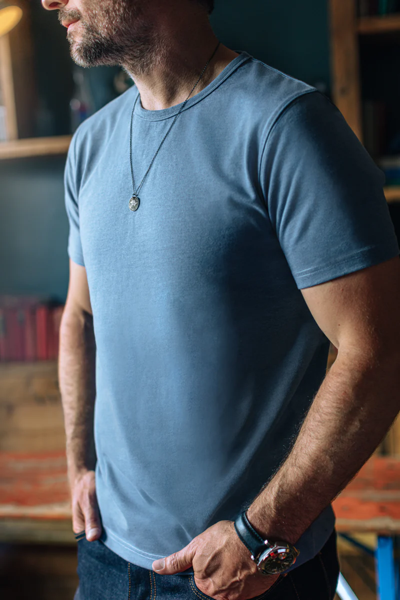 &SONS Boxer T-Shirt Sky Blue Marl - Image 6