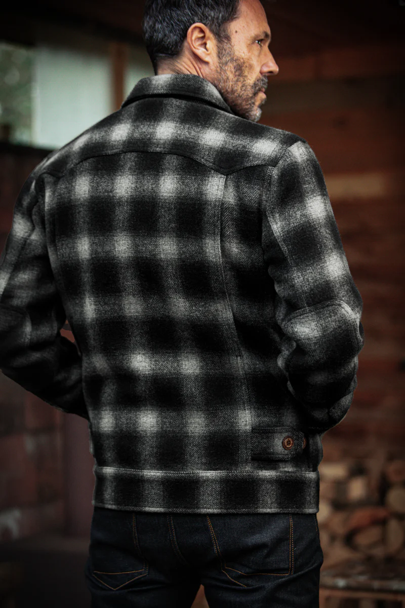 &SONS Cab Coat Grey Check - Image 3