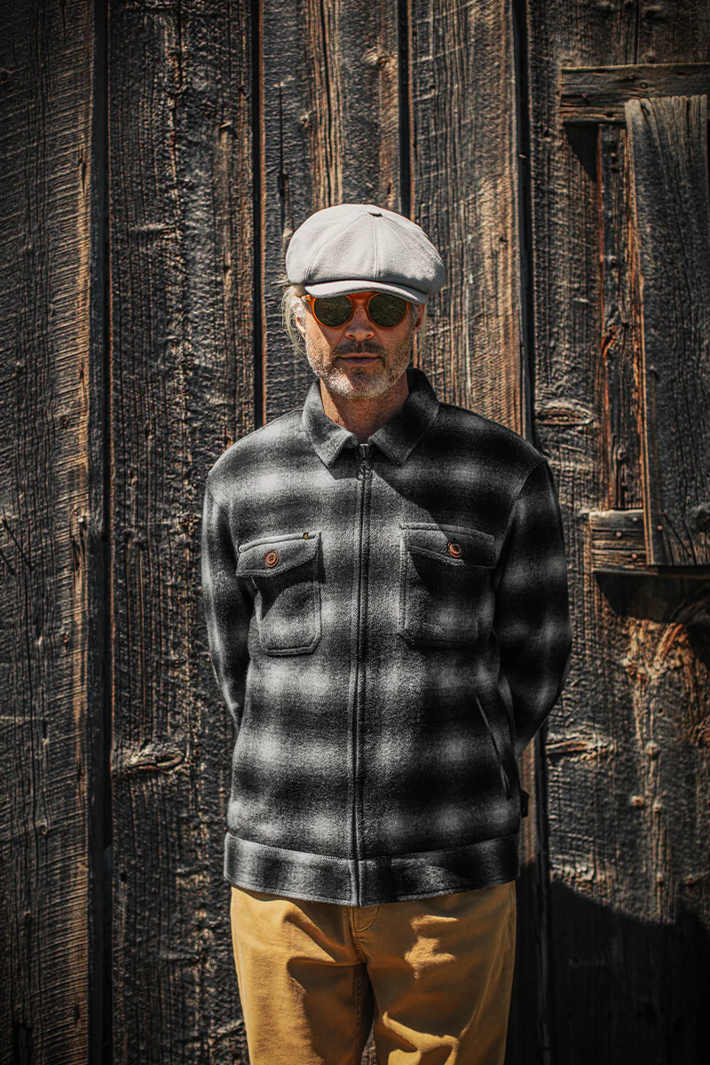 &SONS Cab Coat Grey Check - Image 5