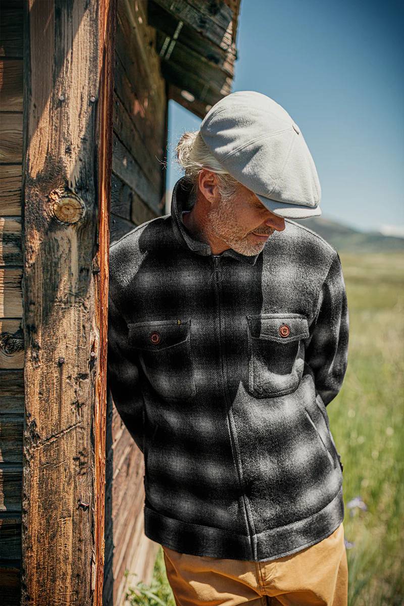 &SONS Cab Coat Grey Check - Image 6