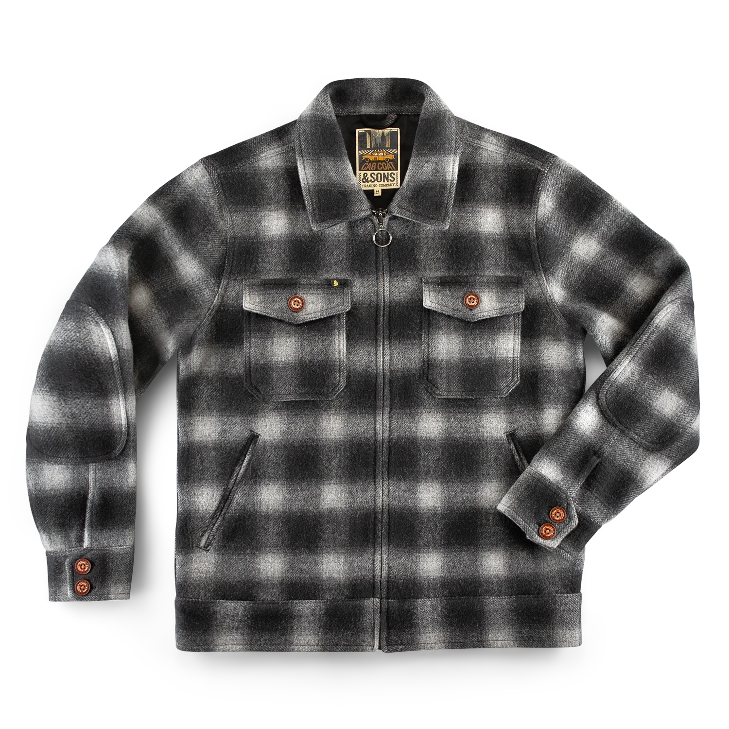 &SONS Cab Coat Grey Check - Image 8