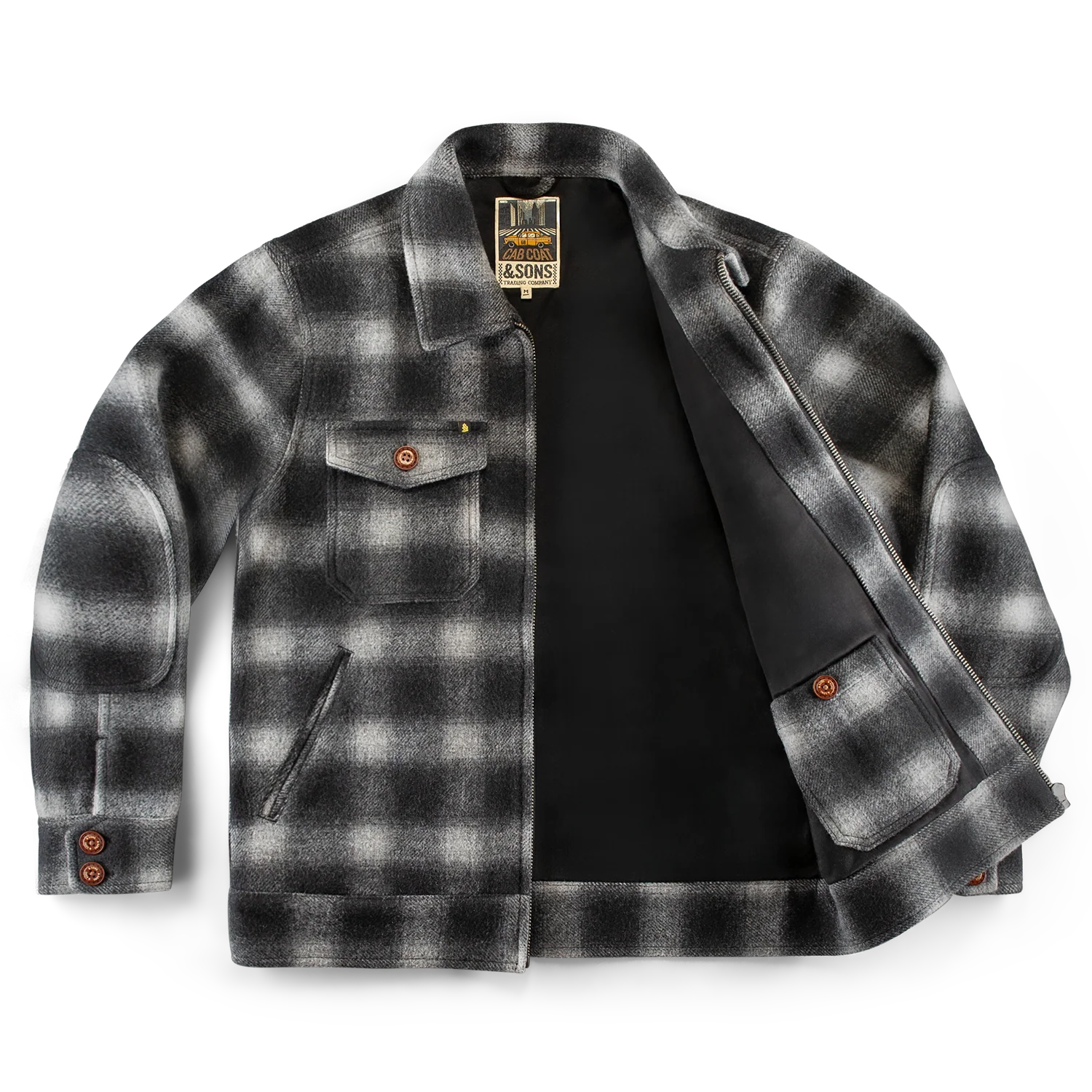 &SONS Cab Coat Grey Check - Image 9