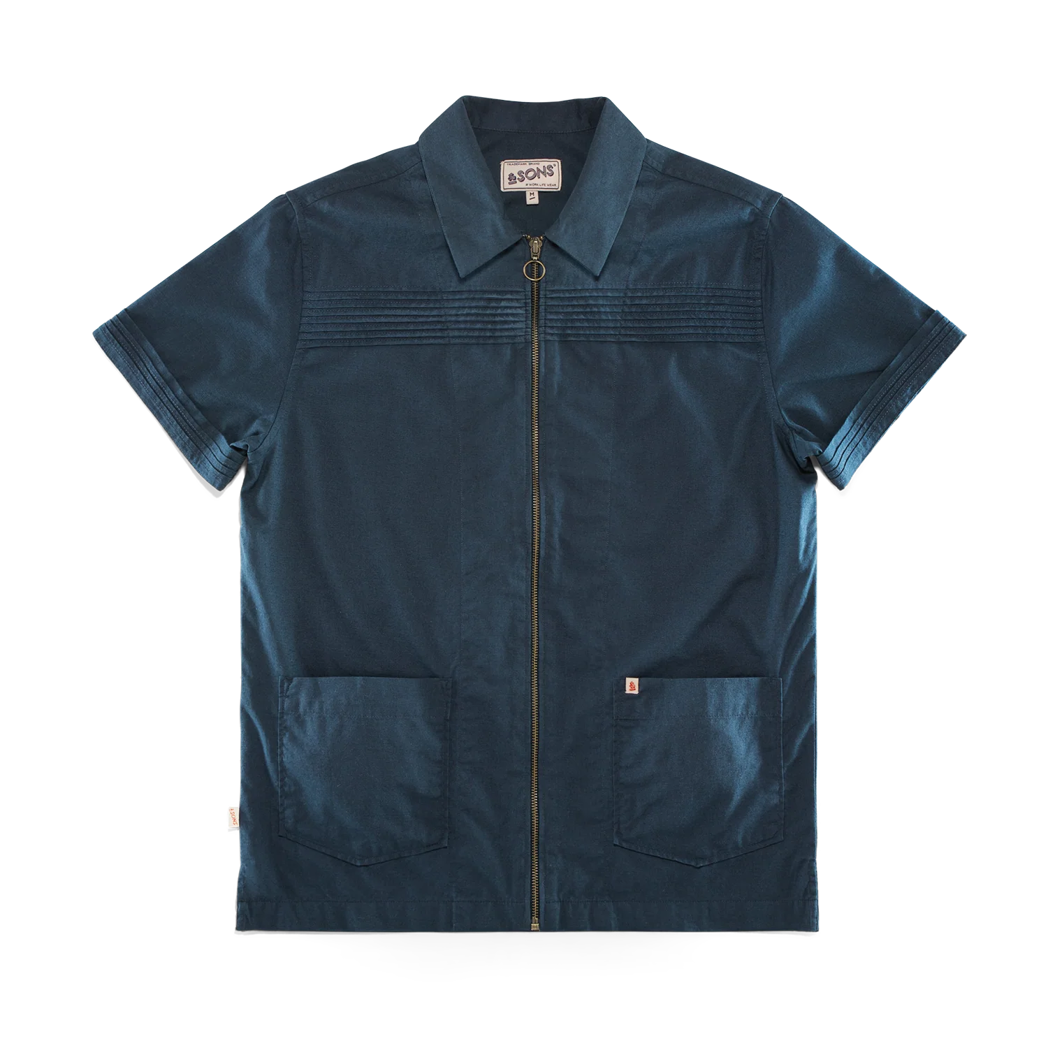 Cabana Shirt Dark Denim Blue - Image 7