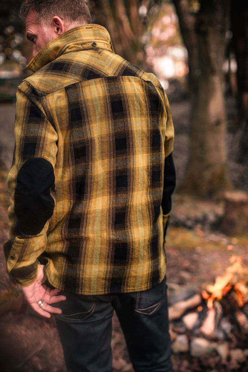 &SONS Carder Shirt Ochre Check - Image 2