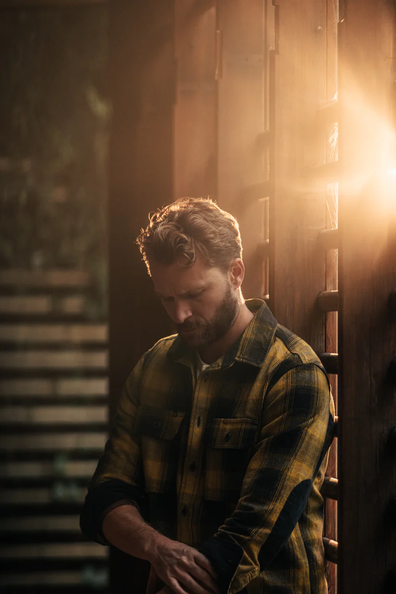 &SONS Carder Shirt Ochre Check - Image 4