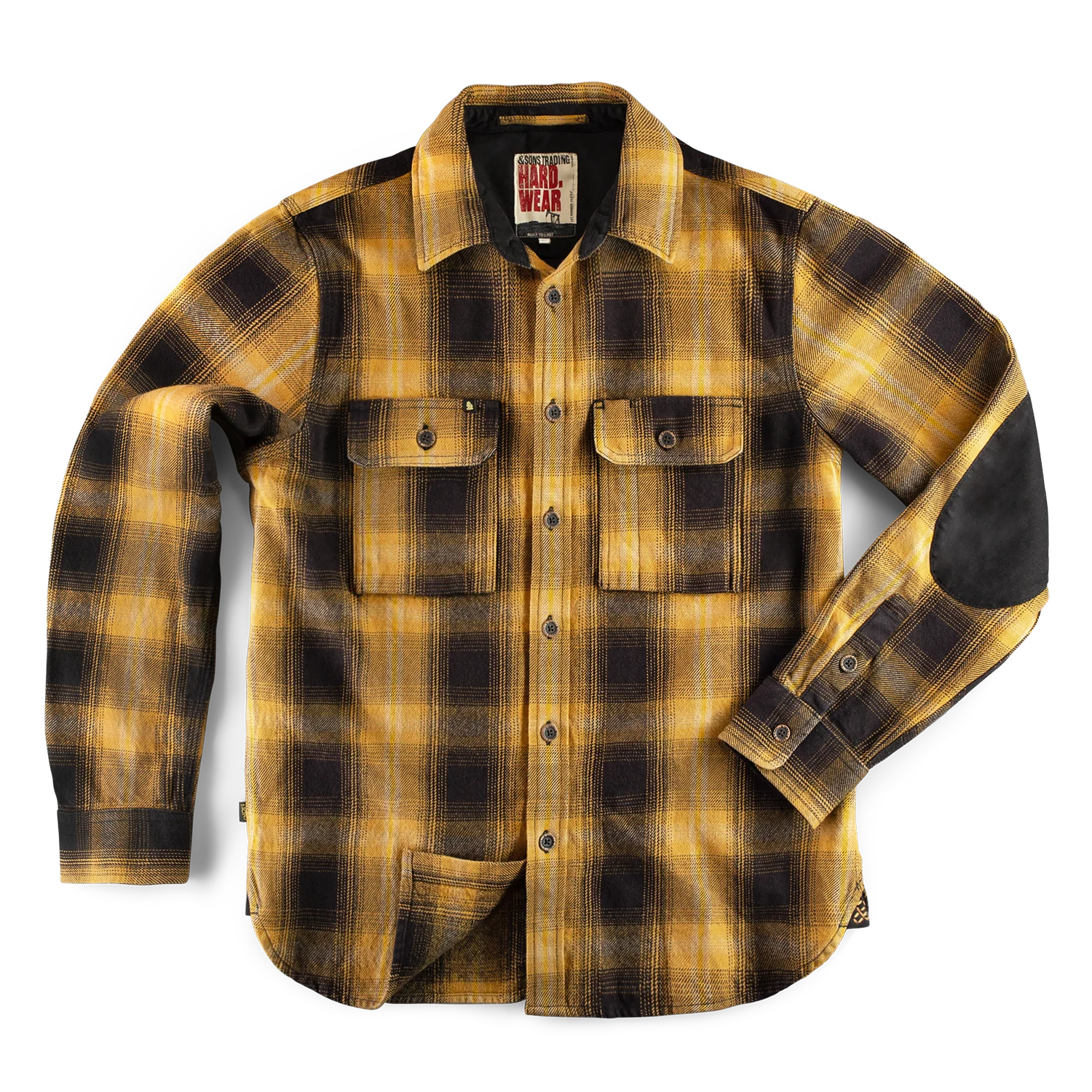 &SONS Carder Shirt Ochre Check - Image 8