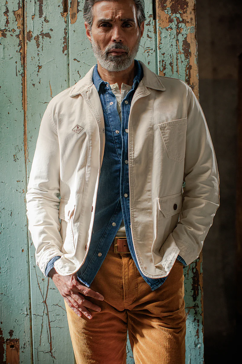 &SONS Carver Jacket Ecru - Image 2