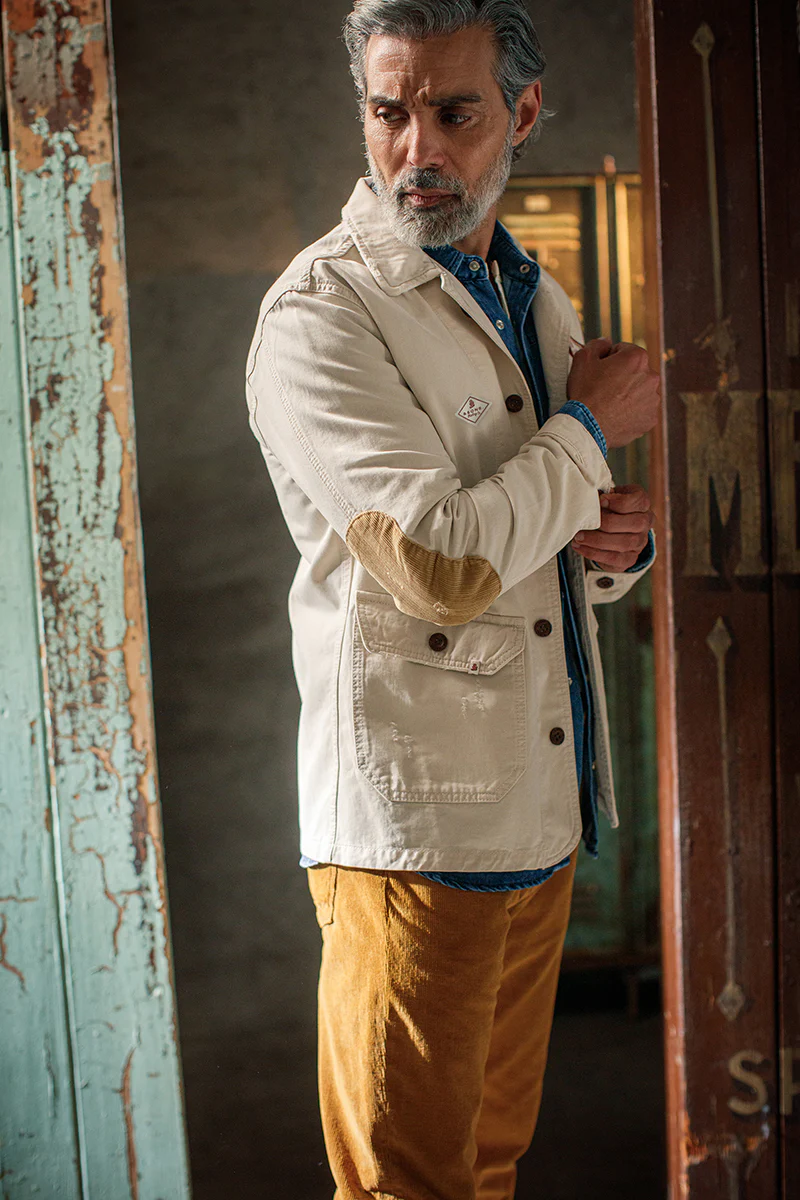 &SONS Carver Jacket Ecru - Image 4