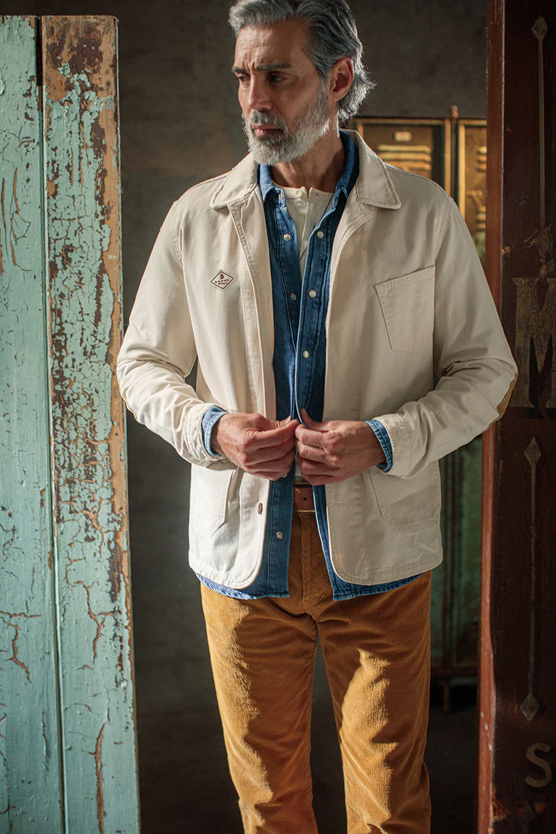 &SONS Carver Jacket Ecru - Image 5