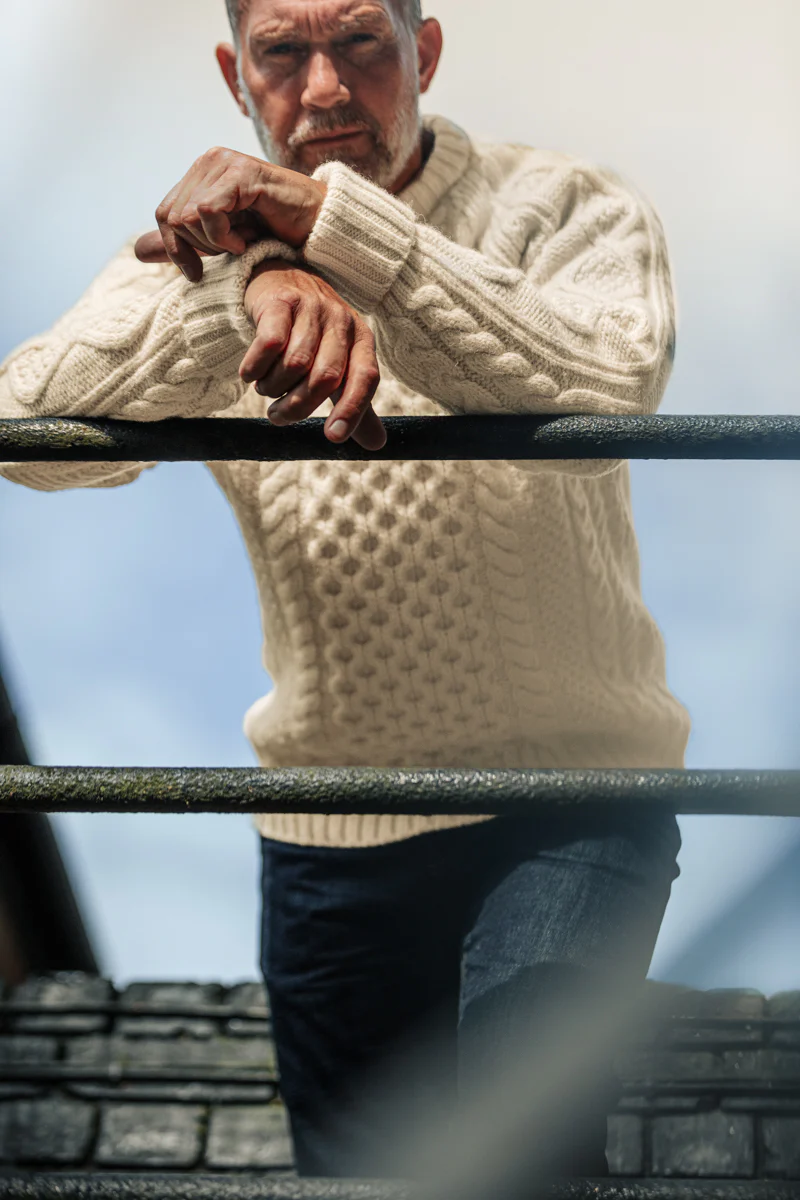 &SONS Clyde Knit Jumper Ecru - Image 6