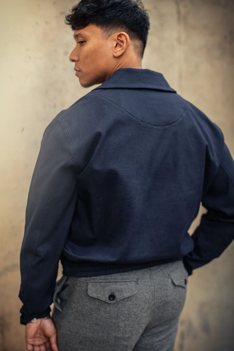 &SONS Coach Drill Top Navy - Image 4