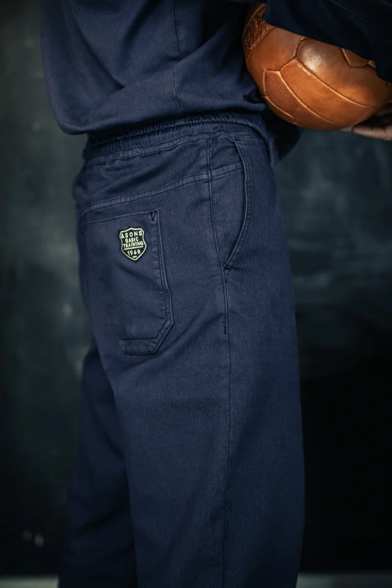 &SONS Coach Track Pant Navy - Image 5