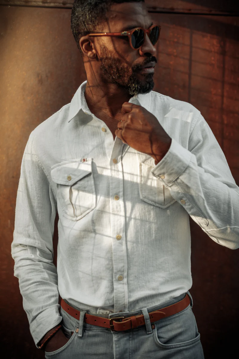 Coast Long Sleeve Shirt Off-White - Image 13