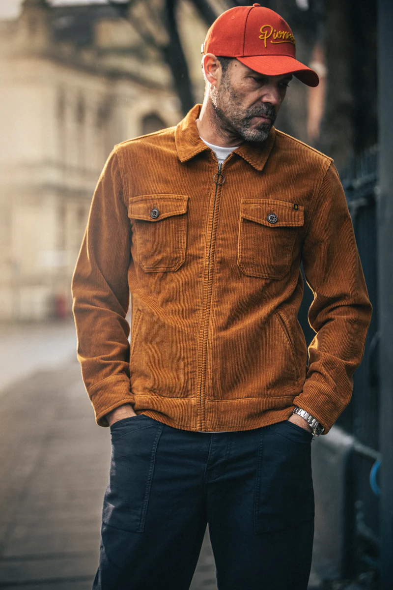 &SONS Cord Cab Coat Tan - Image 5