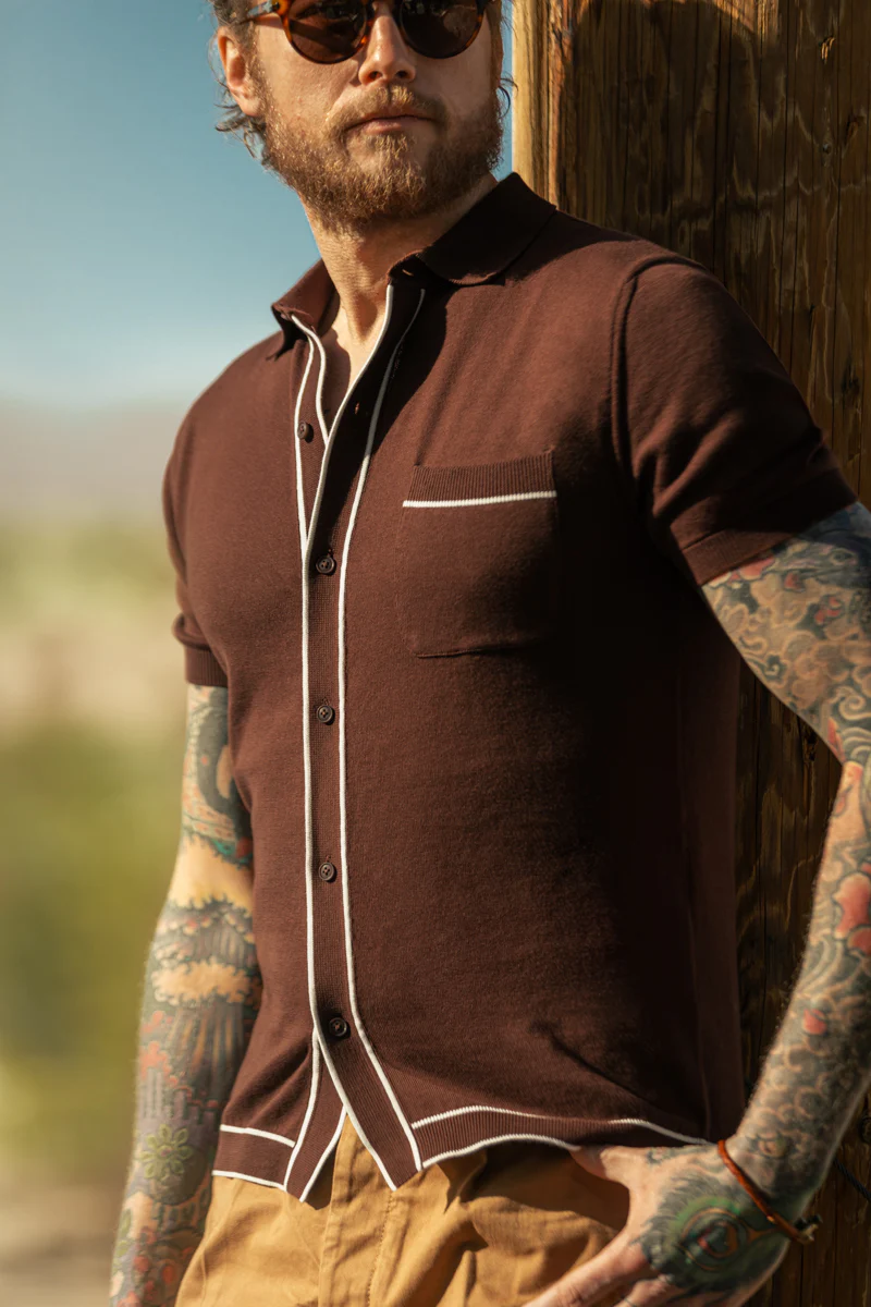 &SONS Dean Polo Brown - Image 5