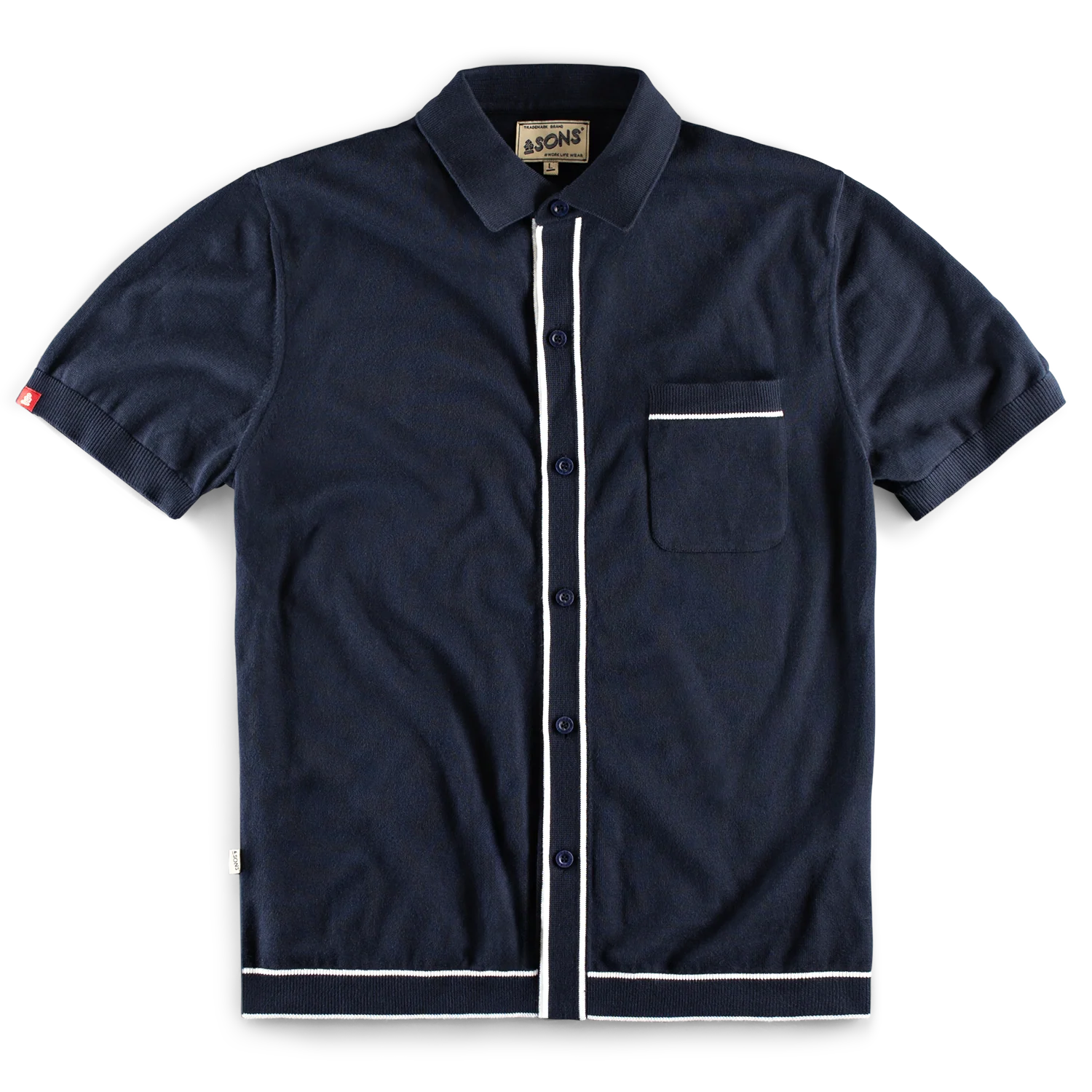 &SONS Dean Polo Navy - Image 8