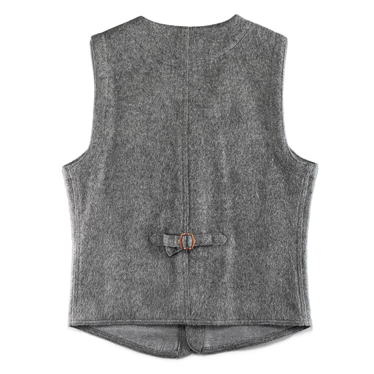 &SONS Drifter Wool Waistcoat Grey - Image 8