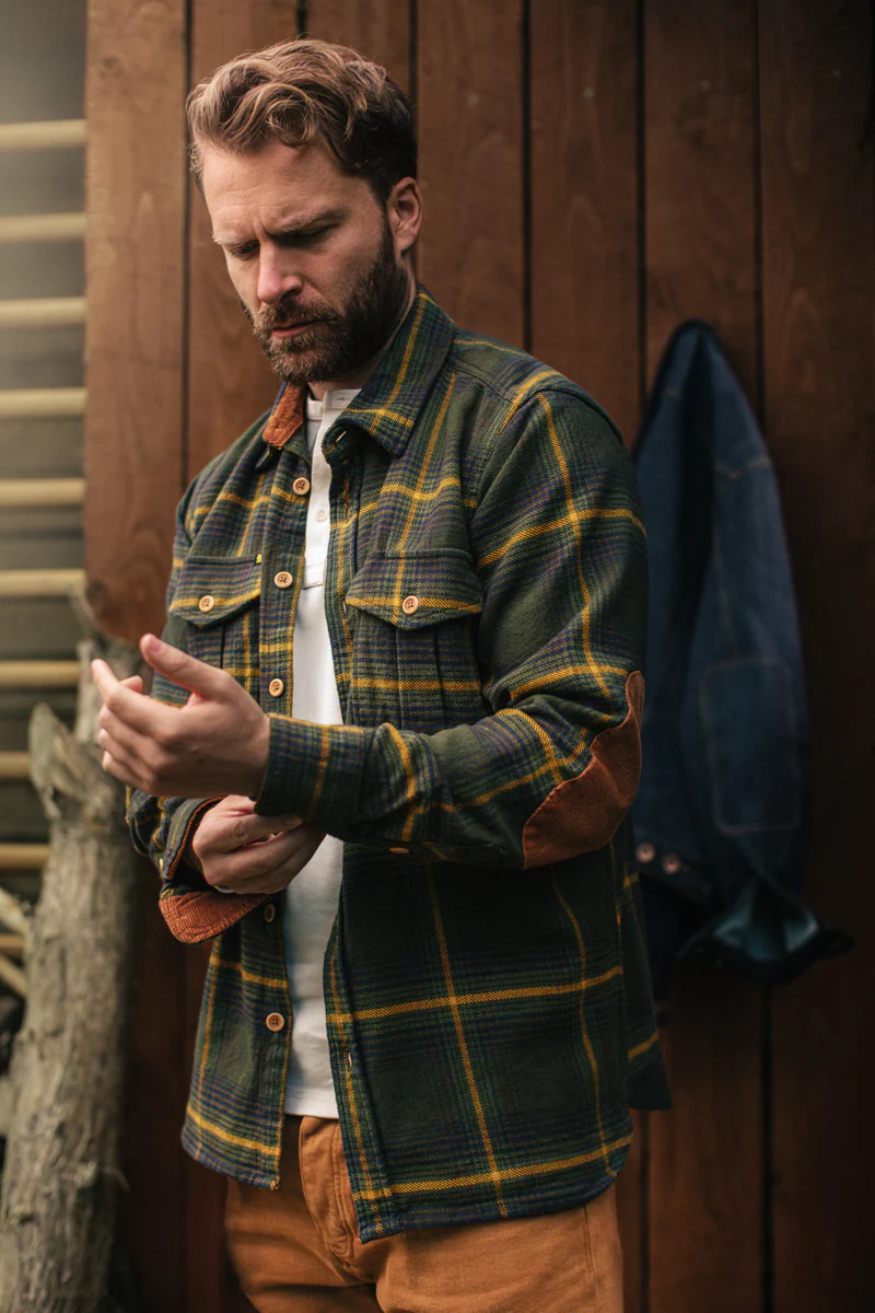 &SONS Eiger Mountain Shirt Green Check - Image 4