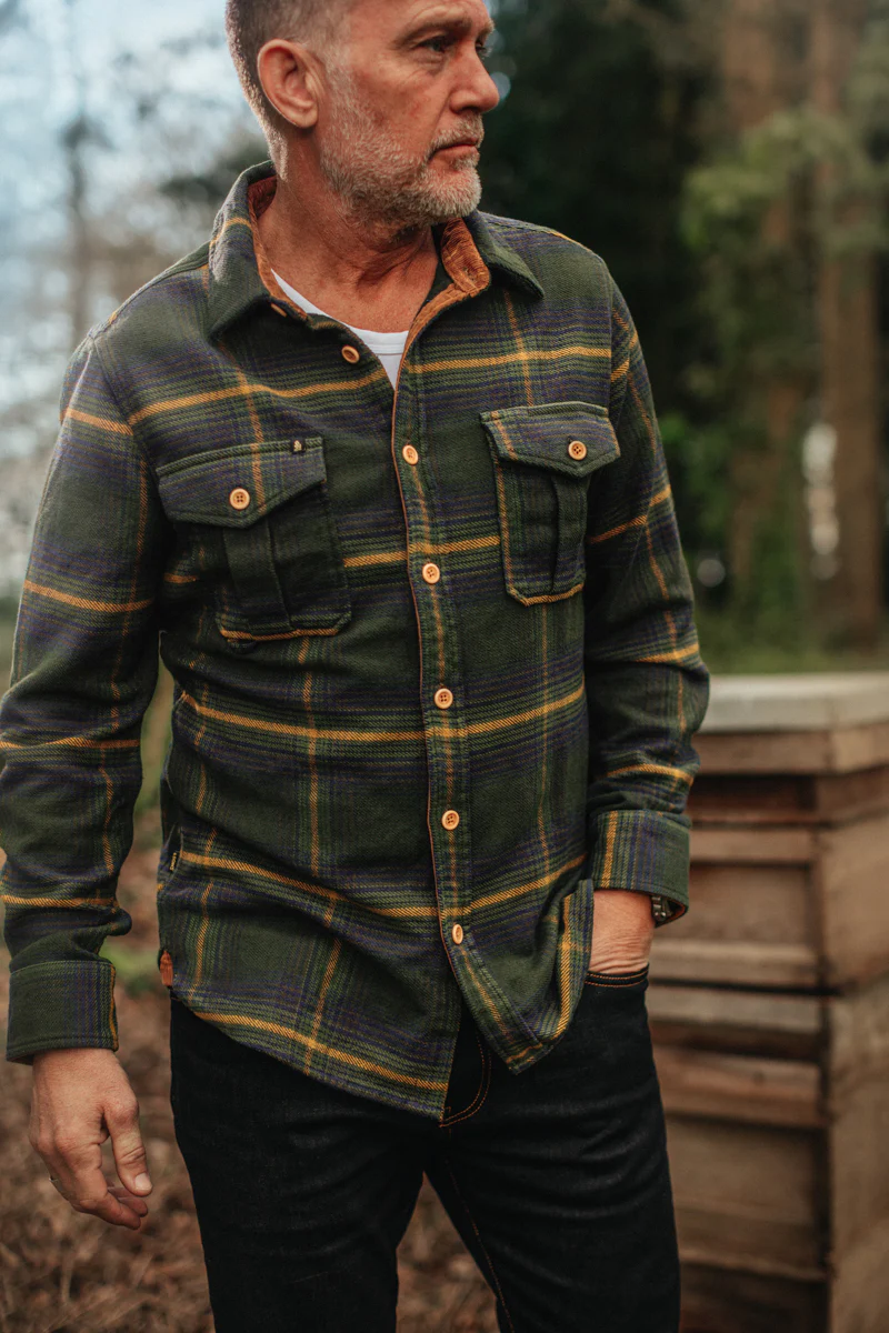 &SONS Eiger Mountain Shirt Green Check - Image 5