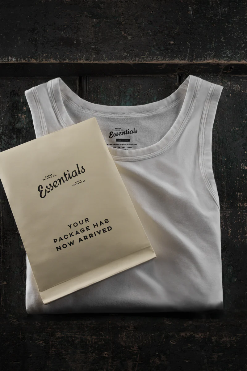 &SONS Essentials Vest White - Image 6