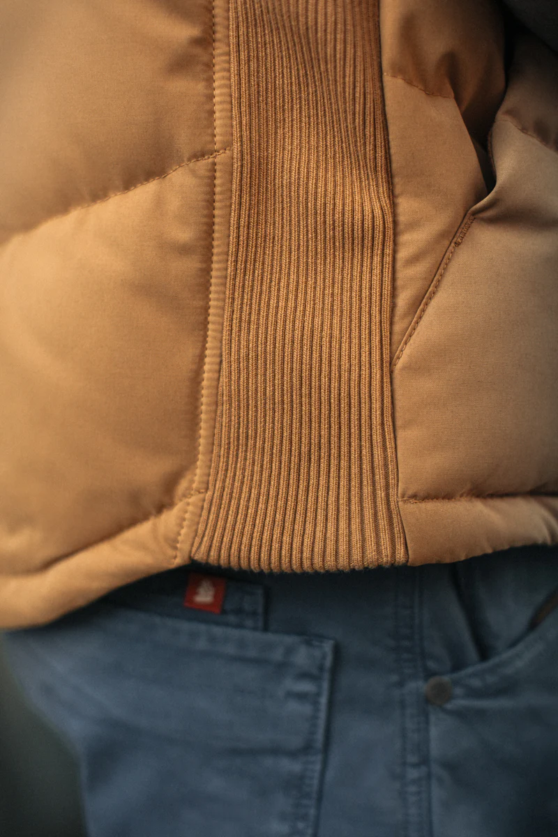 &SONS Forest Puffer Gilet Tan - Image 11