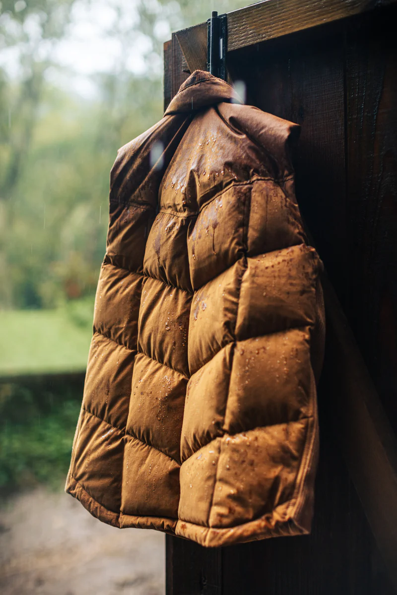 &SONS Forest Puffer Gilet Tan - Image 7