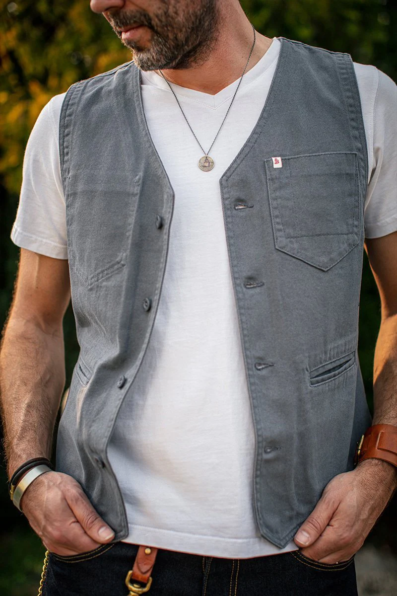 Grey Lincoln Waistcoat / Vest - Image 3