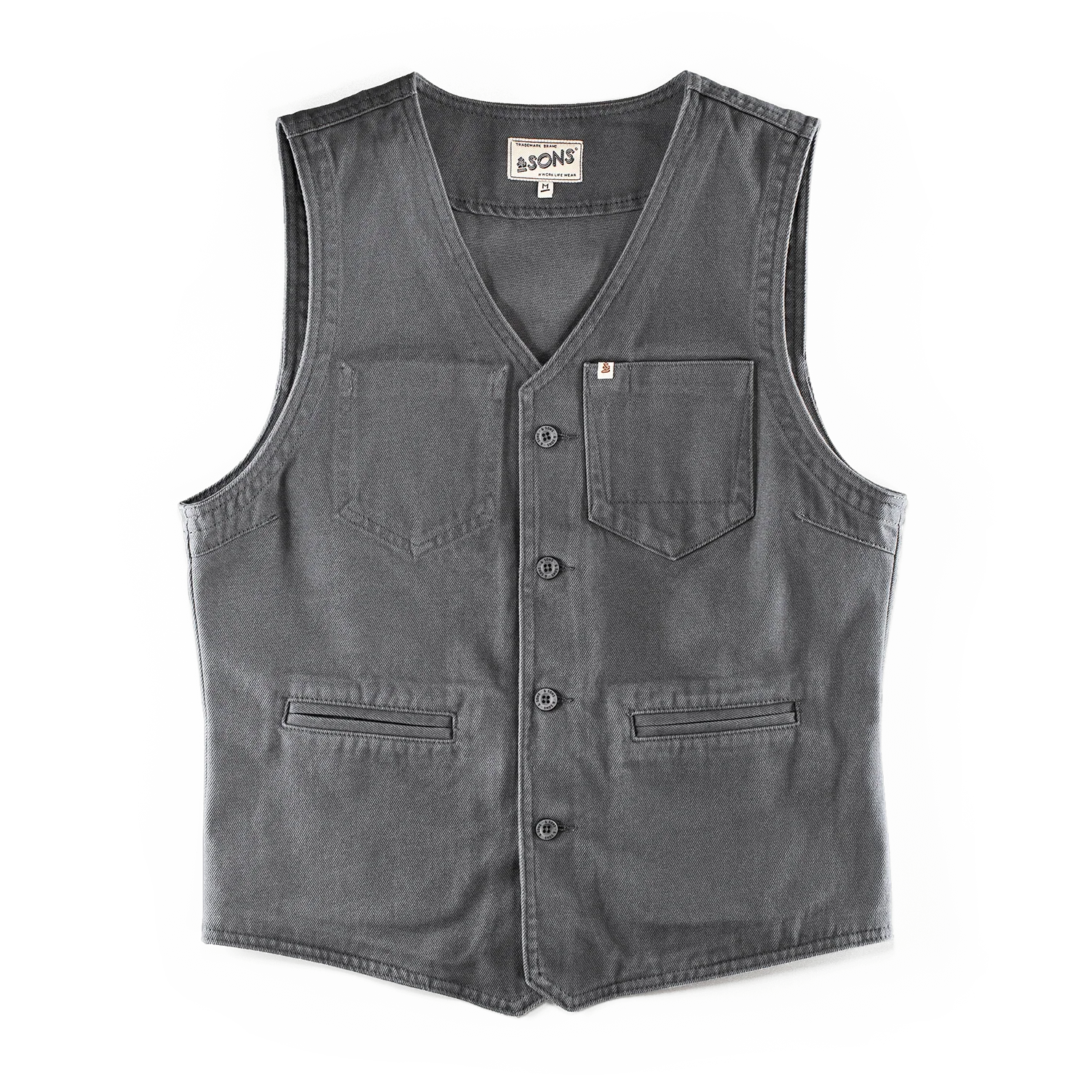 Grey Lincoln Waistcoat / Vest - Image 7