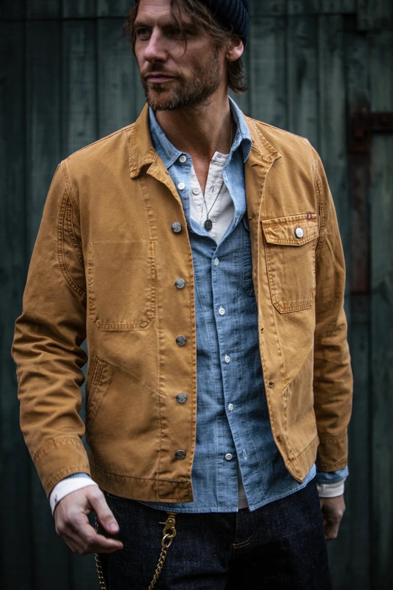 RYDER Hardwear Canvas Jacket Tan - Image 5