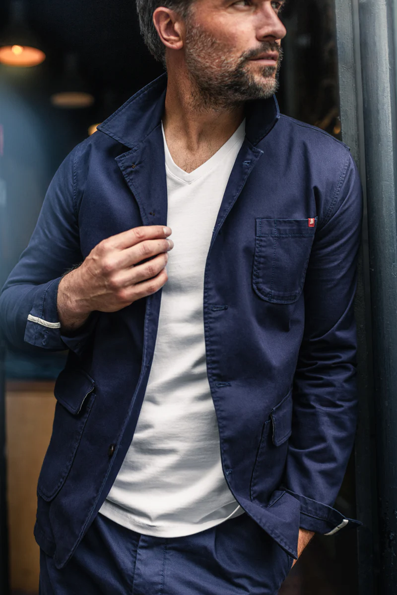 &SONS Hemingway Suit Jacket Midnight Blue - Image 3