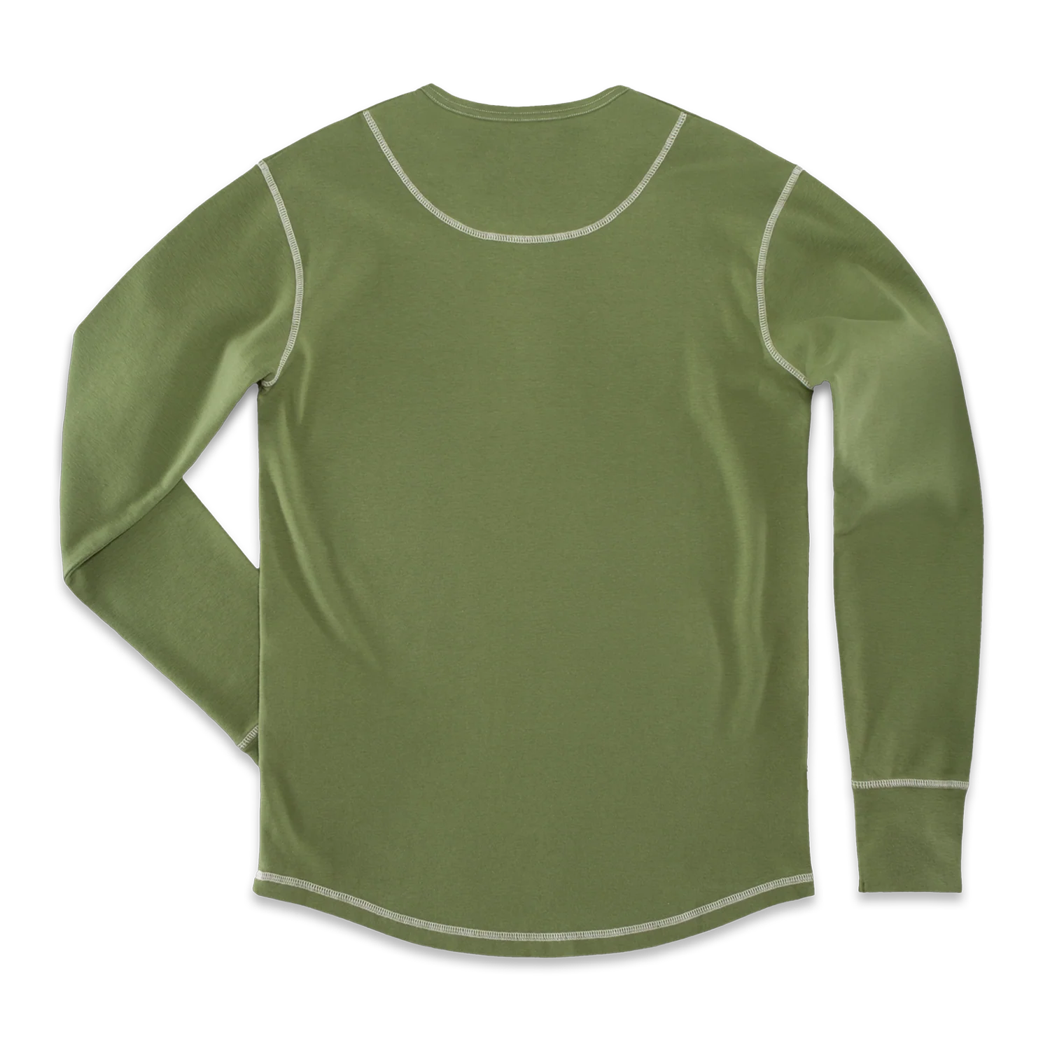 The New Elder Henley Shirt Army Green - Image 11