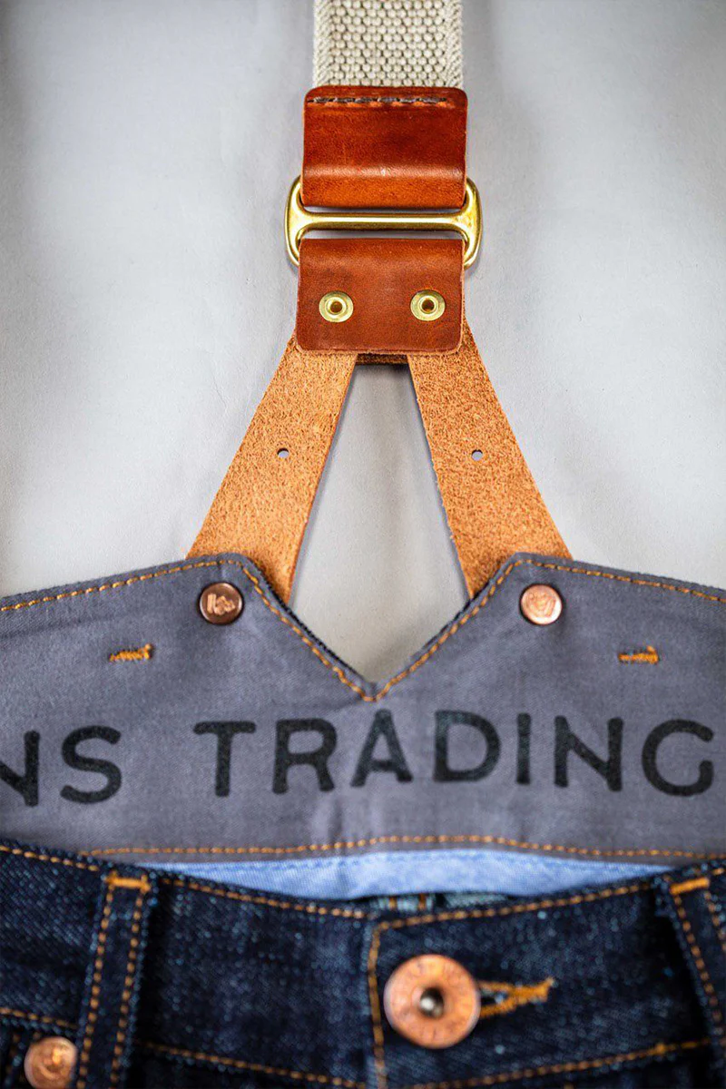 Cream Leather Braces - Image 4