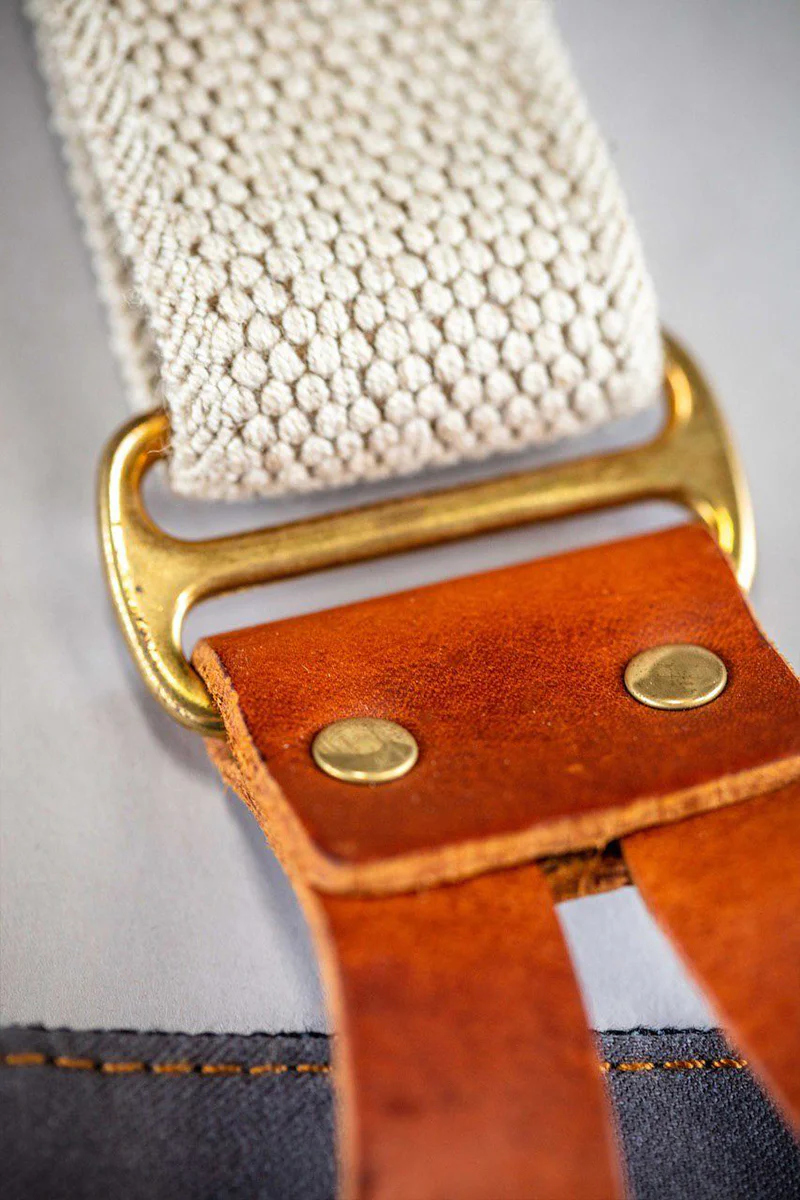 Cream Leather Braces - Image 5