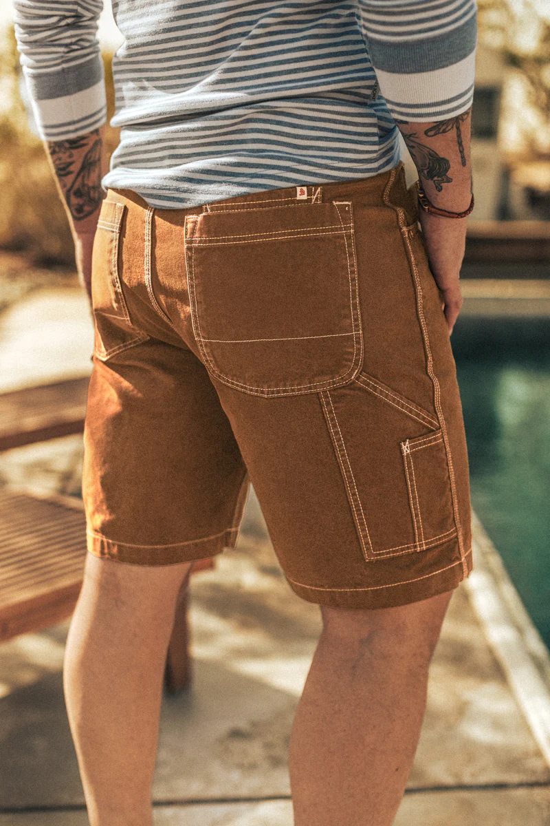 Lord Canvas Shorts Brown - Image 3