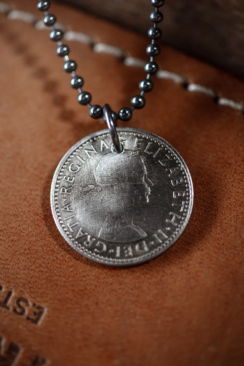 Lucky Sixpence Necklace Silver - Image 3
