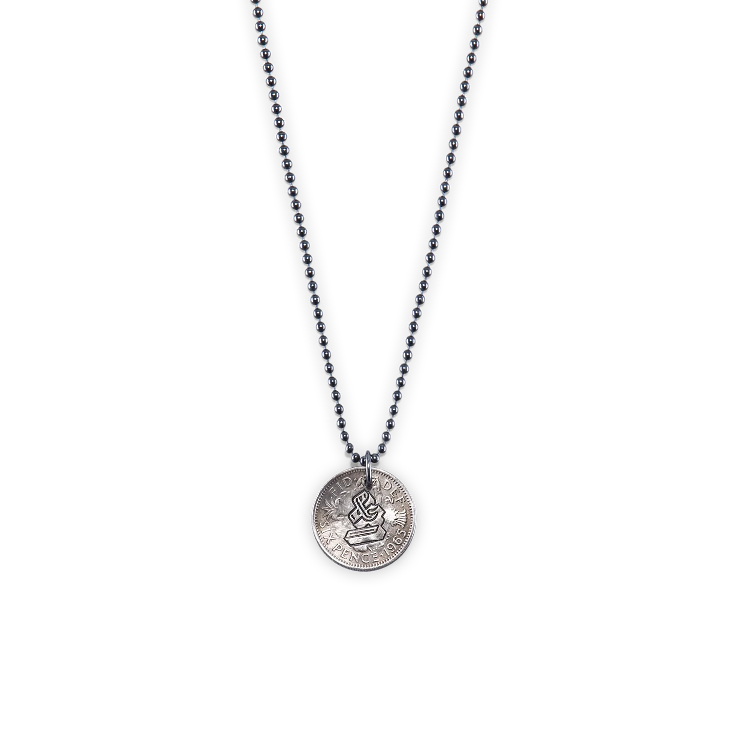 Lucky Sixpence Necklace Silver - Image 5