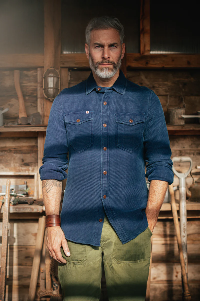 &SONS Olsen Indigo Shirt - Image 8