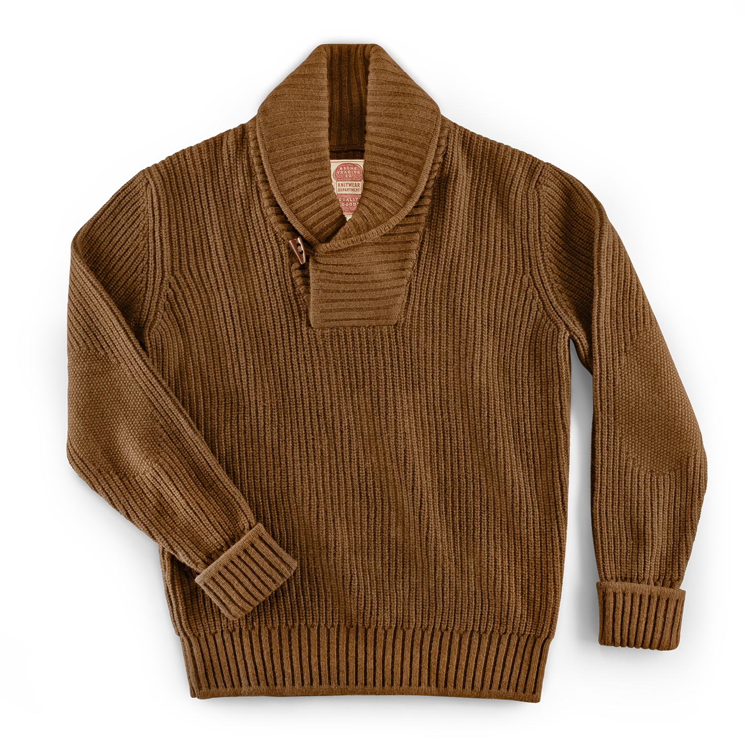 &SONS Port Shawl Collar Jumper Dune - Image 9