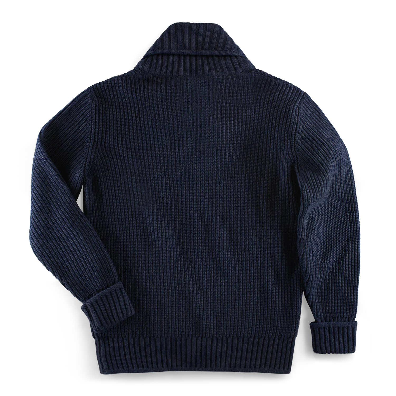 &SONS Port Shawl Collar Jumper Navy - Image 10