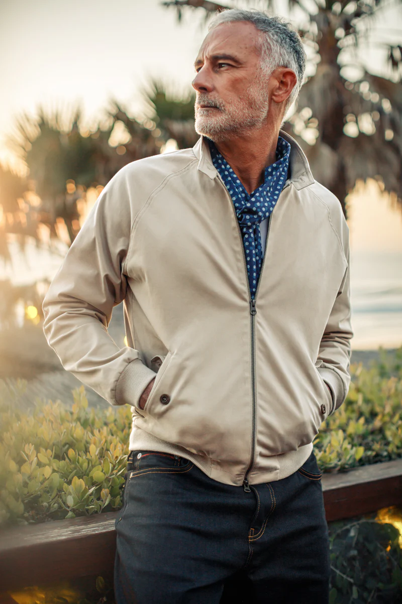 &SONS Rebel Harrington Jacket Stone - Image 6
