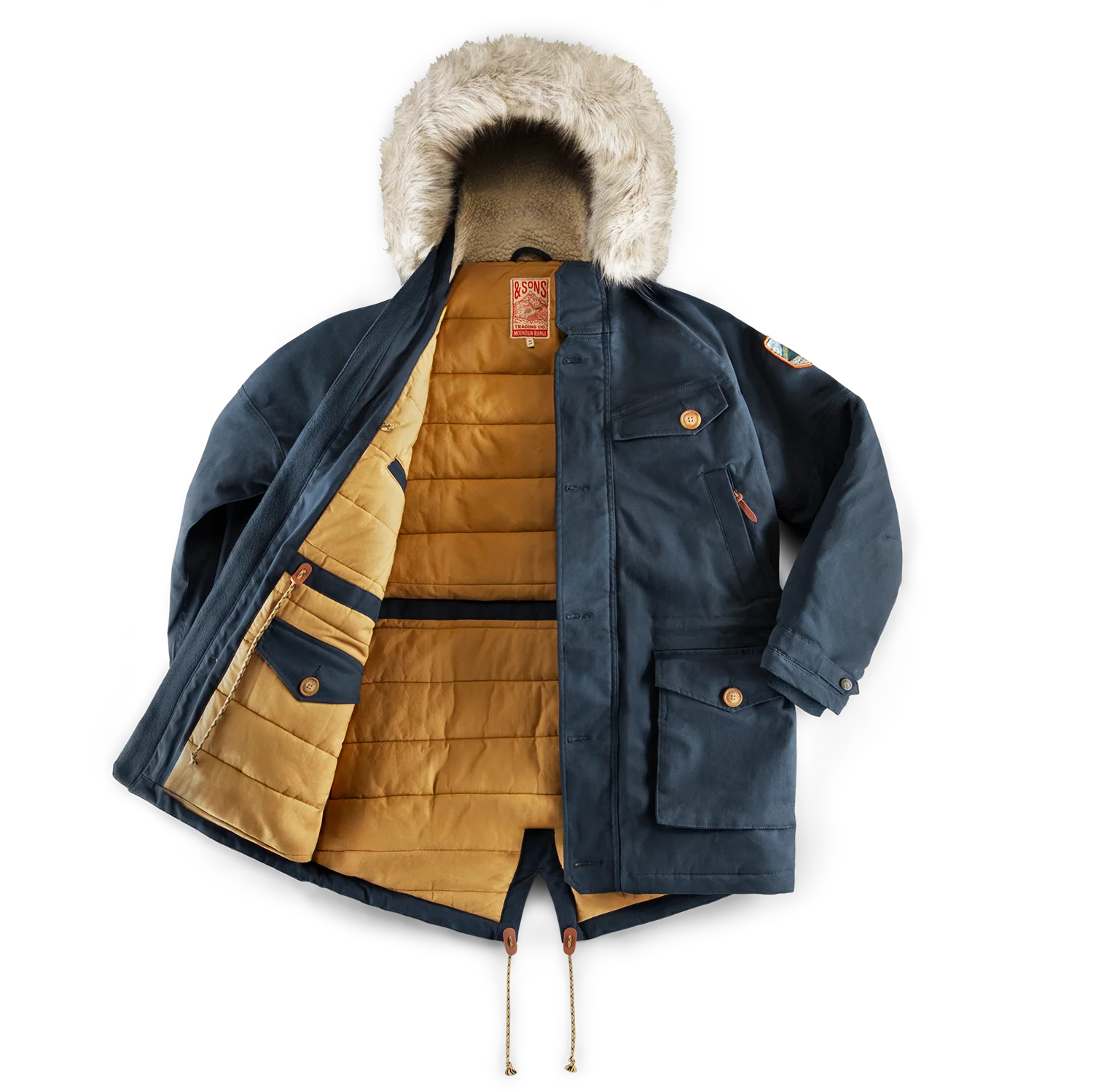 &SONS Ridge Snow Parka Navy - Image 12